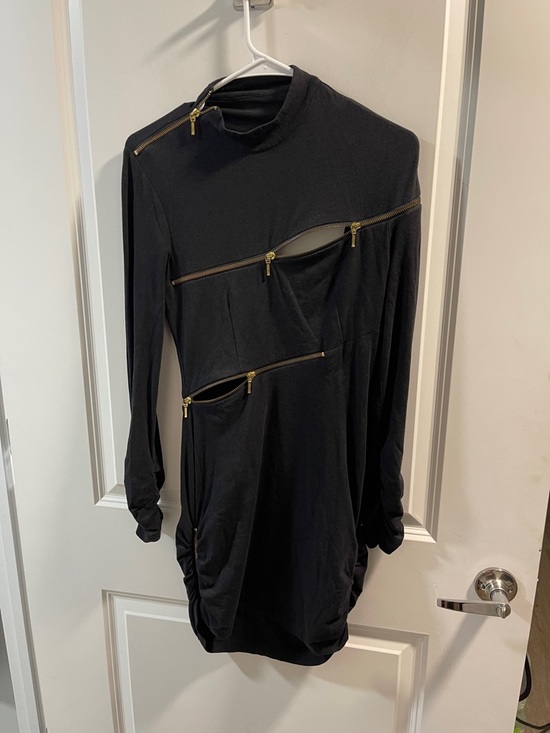 Agent Provocateur Dresses & Skirts - Agent Provocateur Black Dress with Gold Zippers Size 3 Have Two Hole